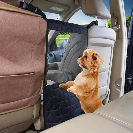 Dog Car Backseat Barrier – Mesh Pet Fence for Safe Driving, Easy Installation for SUV, RV & Car – Keeps Pets Secure & Prevents Distractions