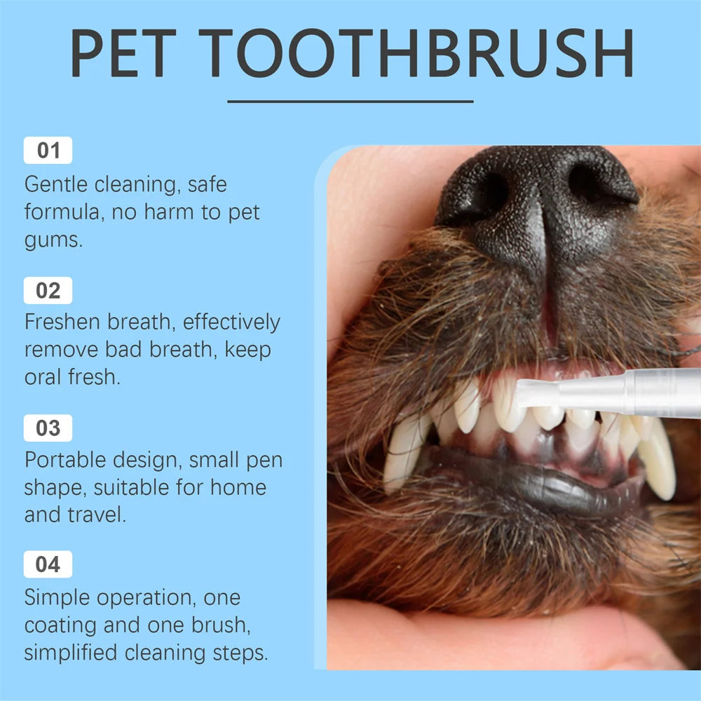 Dog Teeth Cleaning Pen – Tartar Remover & Tooth Stain Cleaner for Dogs