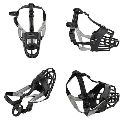 Adjustable Silicone Dog Muzzle – Soft, Breathable Basket Design for Small & Large Dogs