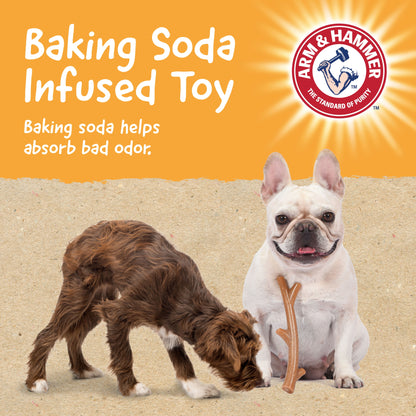 Barkies 8" Real Wood Mix Tree Branch Durable Dental Dog Chew Toy Bacon Flavor