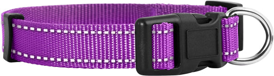 Reflective Dog Collar,Bright Glow Colors for Night Safety