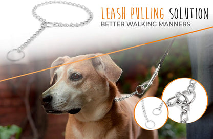 Stainless Steel Slip Collar for Dogs – Durable, No-Pull Training Chain, Weather & Tarnish Resistant (24")