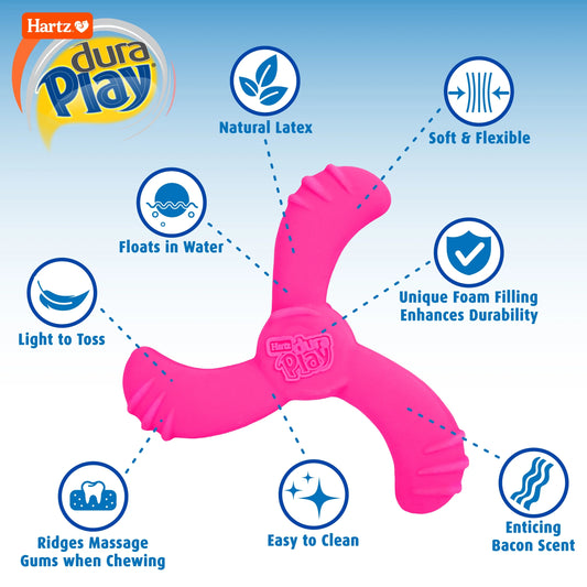 Dura Play Boomerang Dog Toy, Latex, 1 Count