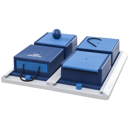 Dog Activity Poker Box 1 Strategy Game, Level 2 Dog Puzzle Toy, Treat Dispenser