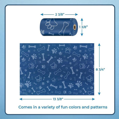 Dog Poop Bags for Waste (150 Bags) Refuse Cleanup, Doggy Roll Replacements for Outdoor Puppy Walking and Travel