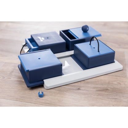 Dog Activity Poker Box 1 Strategy Game, Level 2 Dog Puzzle Toy, Treat Dispenser