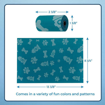 Dog Poop Bags for Waste (150 Bags) Refuse Cleanup, Doggy Roll Replacements for Outdoor Puppy Walking and Travel