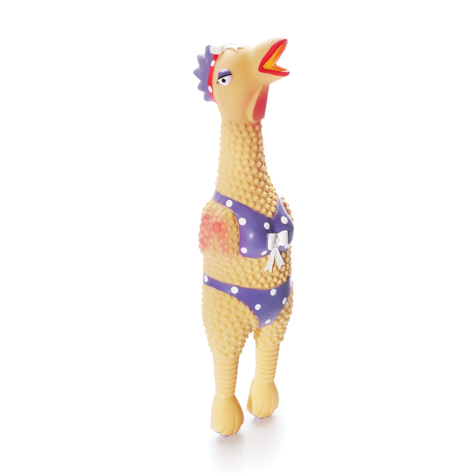 Squawkers Henrietta Latex Rubber Chicken Interactive Dog Toy, Large