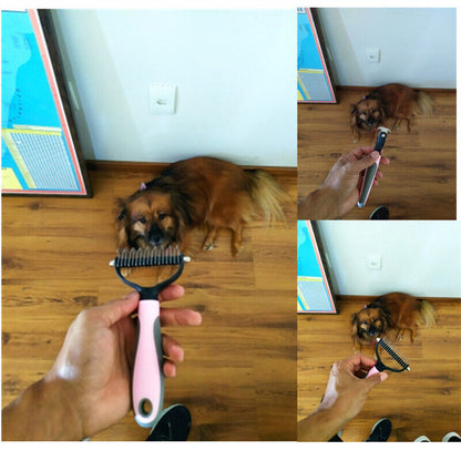 Grooming Brush for Pet Dog Deshedding, Tool Rake Comb 