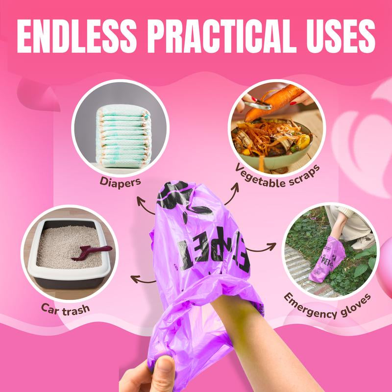 Lavender Scented Dog Poop Bags with Dispenser