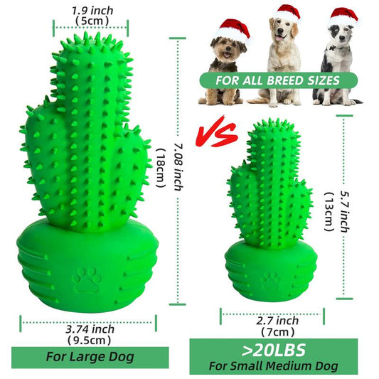 Cactus Shaped Dog Chew Toy, Pet Teeth Cleaning Toy, Pet Teeth Grinding Paw Toy, Pet Supplies, Durable Chew, Pet Interactive Chew Products