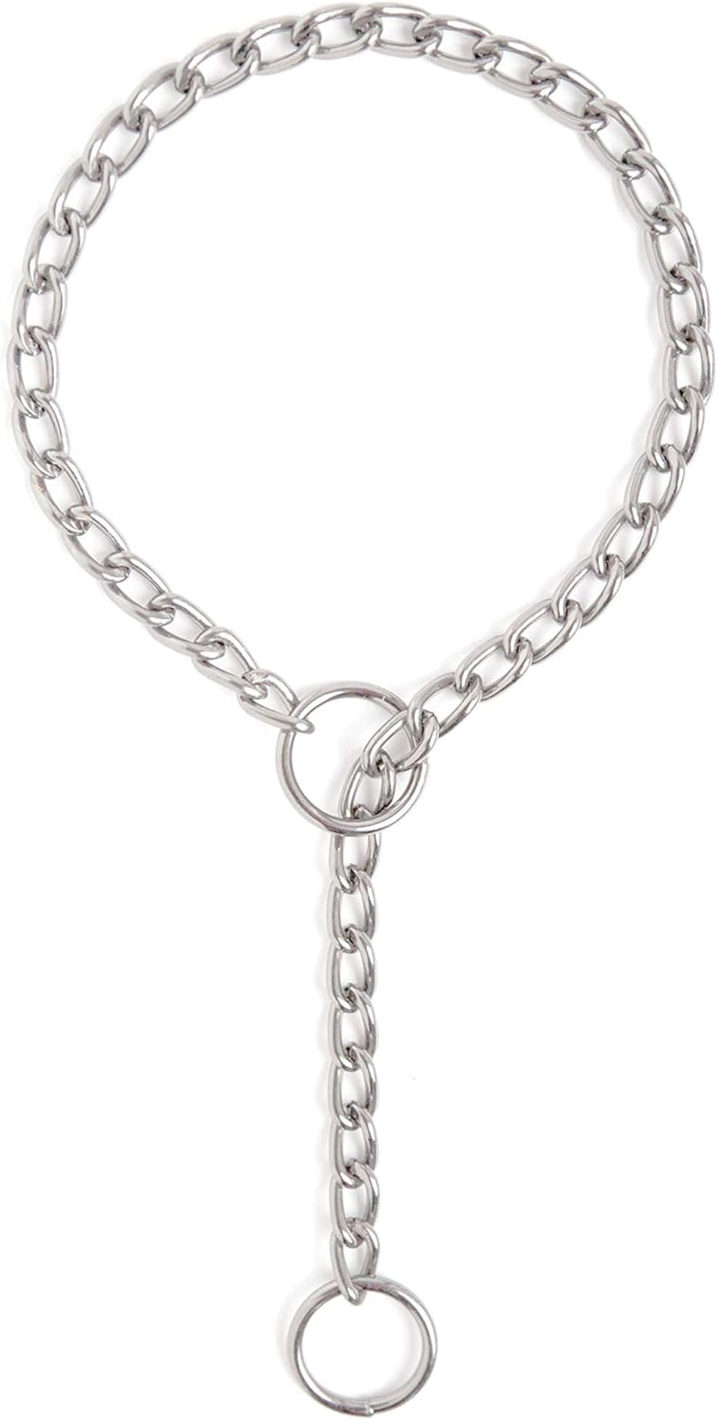 Stainless Steel Slip Collar for Dogs – Durable, No-Pull Training Chain, Weather & Tarnish Resistant (24")