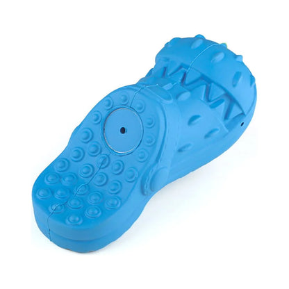 Squeaky Rubber Dog Shoes Shape Toothbrush Toys