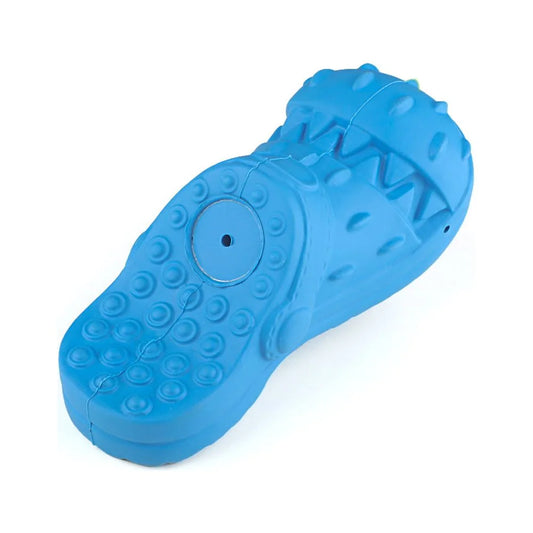 Squeaky Rubber Dog Shoes Shape Toothbrush Toys