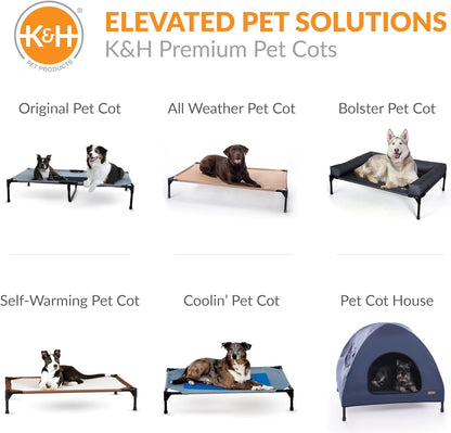 Outdoor Elevated Dog Cot – 6 ft × 3/4″ Chocolate Mesh Hammock Bed for Large Dogs – Collapsible & Portable, Washable Cooling Raised Metal Frame